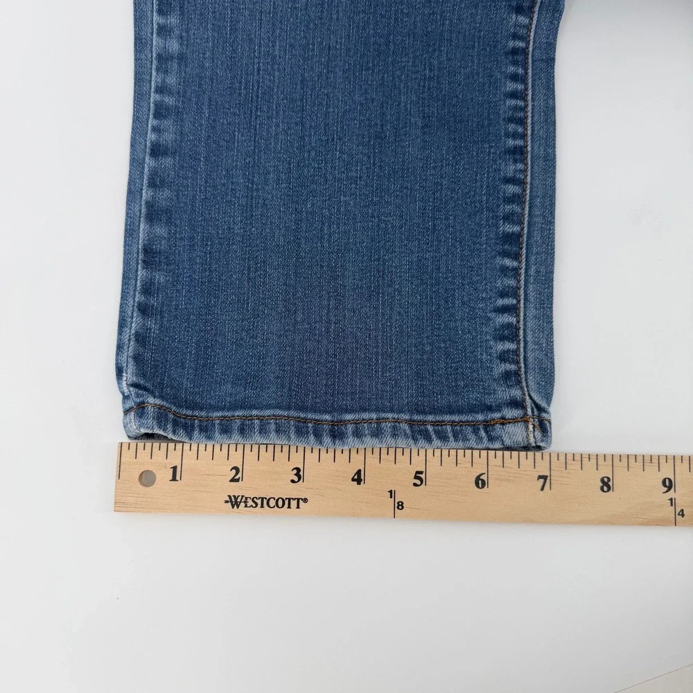 Lucky Brand Sofia Straight Leg Jeans Womens 10/30 Long Blue Medium Wash Mid Rise